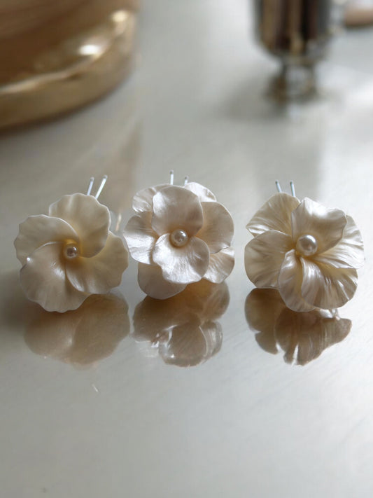 Blossom hair hook set
